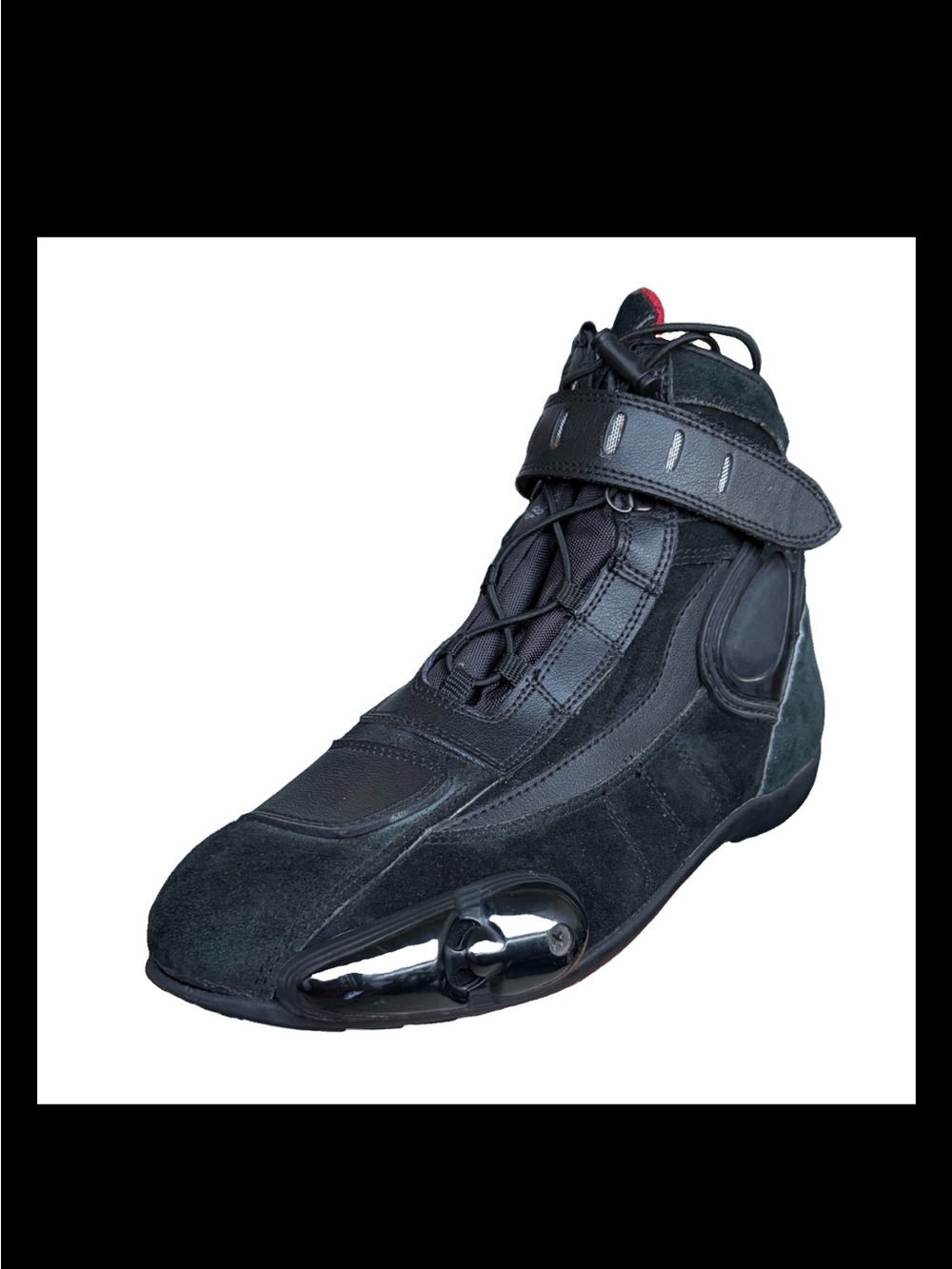 Men's Black High-Top motorcycle boots